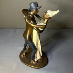 Elegant Bronze Couple Dancing Sculpture